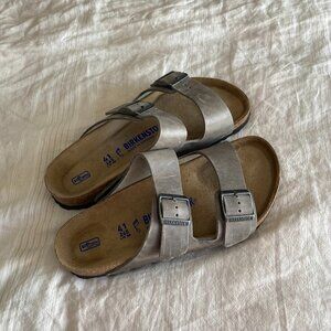 Birkenstock Arizona Soft Footbed, Oiled Leather, Tobacco Brown, Size 41 (R/W)